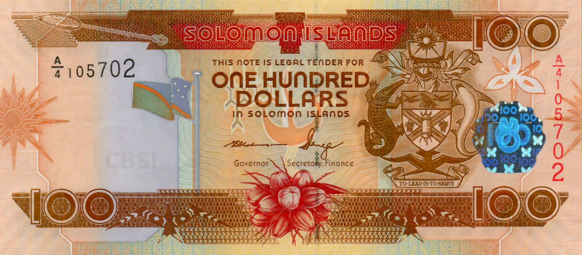 Solomon Islands 100 2004 UNC P-30/3